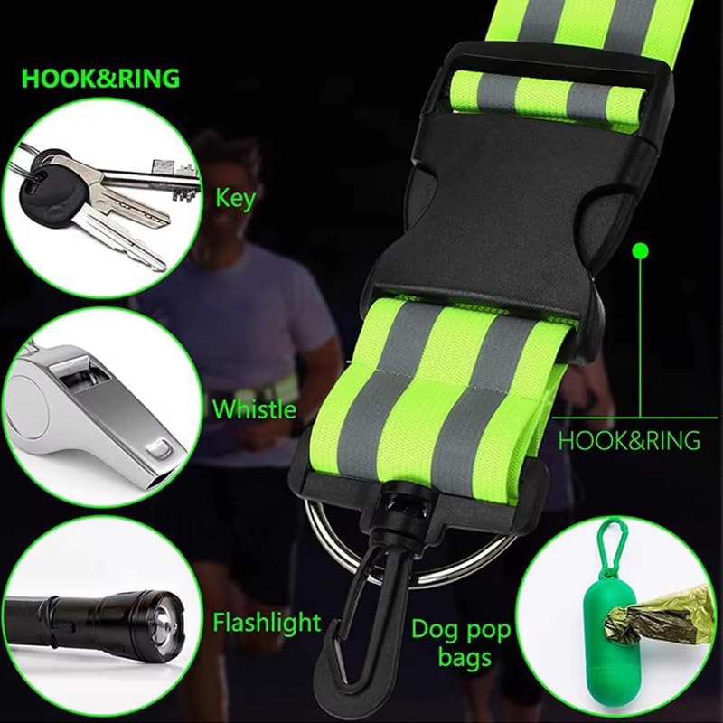 Reflective Tasuki, Set of 2, Reflective Belt, Fluorescent Belt, Improves