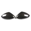 1Pair Car Side Rearview Mirror Caps Cover For Alfa Romeo Stelvio 2017 2018    2022 Glossy Black/Carbon