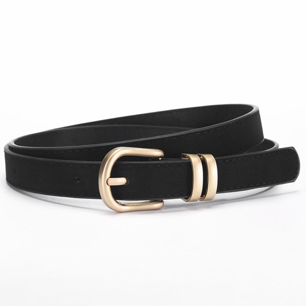 Pin Buckle Business Waist Belt Luxury Design Frosted Waistband Suede Leather Belt  For Women