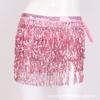 Halloween Belly Dance Hip Scarf Performance Sequin Tassel Waist Chain Bohemia Waist Scarf Sexy One Piece Skirt