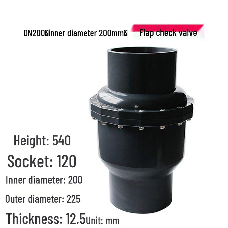 25mm PVC Rückschlagventil Rückflussverhinderer Wasserablaufrohranschluss (Modell: 325075)