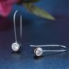 New Fashion Popular 925 Silver Jewelry Personality U-shaped Crystal Hypoallergenic Female Dangle Earrings E252