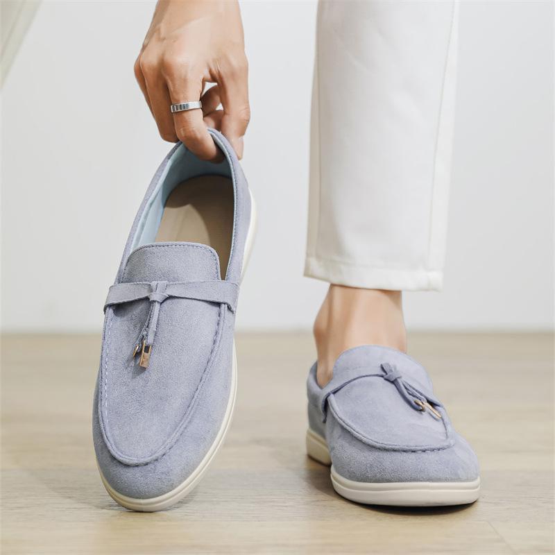 Mode Mode herenschoenen 2025 nieuwe hoogwaardige suède schoenen heren mocassins Lichtgewicht Ademend Beknopte casual schoenen sapato masculino