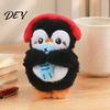Penguin Plush Toy with Squeaker, Cartoon Keychain Plushie Pendant, Stuffed Animal Doll for Backpack Bag Charm Ornament