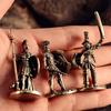 Vintage Brass Spartan Warrior Statue Twelve Types of Rome Soldier Models Figurine Game Props Desktop Ornaments Home Craft Decor