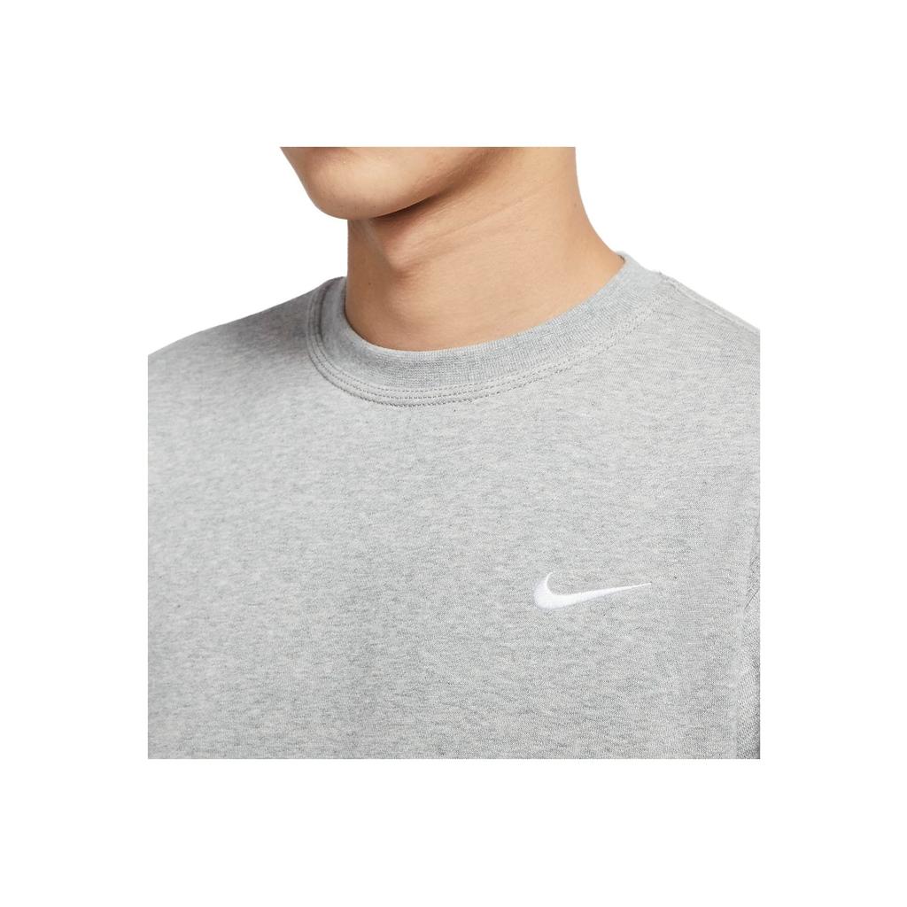 Nike Embroidered Logo Classic Fleece-Lined Sweatshirt Men Tops Grey 916609-063