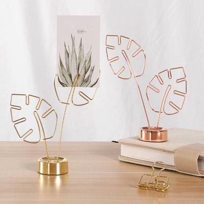 Monstera Leaf Photo Clip & Card Holder Desktop Ornament