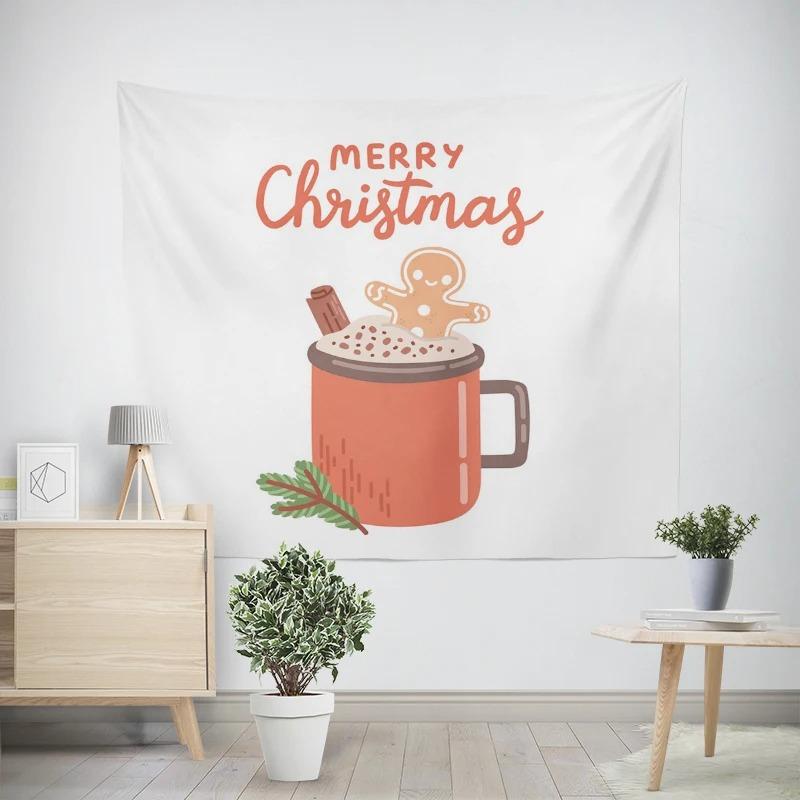 

Рождество Новый год Конфеты Кофе Узор Гостиная Спальня Декоративный Гобелен 100x75cm