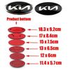 Auto Frontklappe Kofferraum Emblem Lenkrad Logo Aufkleber für KIA Sportage K3 K5 K9 Rio Forte Optima Sorento Ceed Niro Sedona Soul