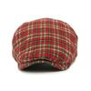 Beret w kratę jesienno-zimowy Męska czapka z daszkiem Damska Brytyjska Retro Postępowa Czapka Czapka Malarska