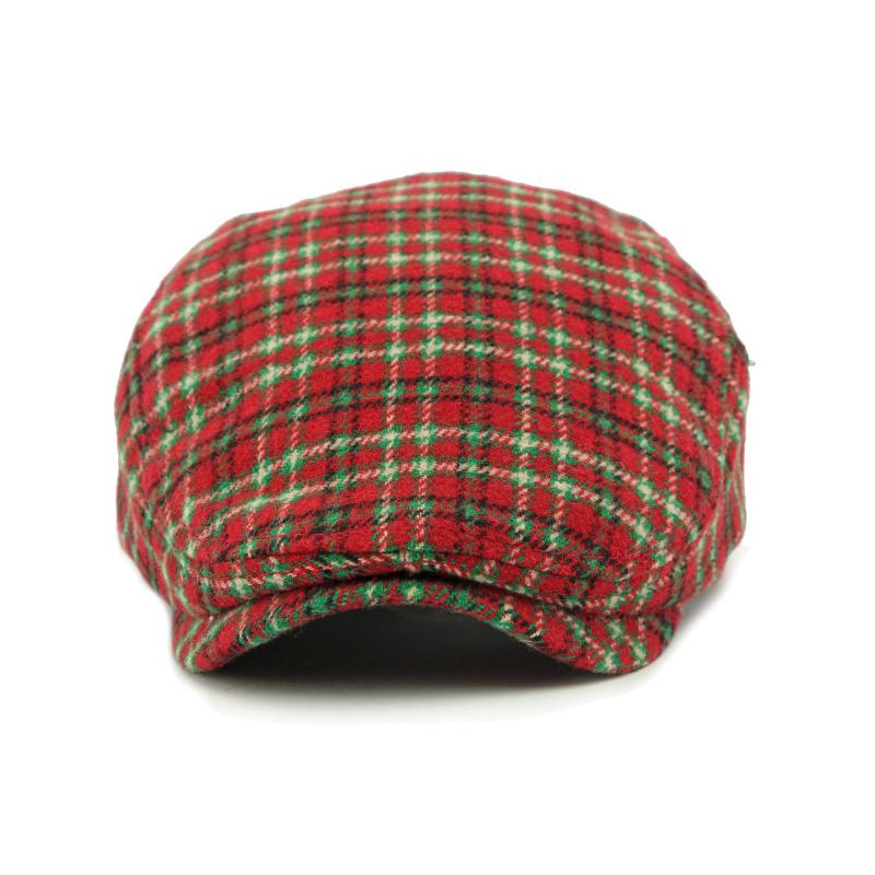 Beret w kratę jesienno-zimowy Męska czapka z daszkiem Damska Brytyjska Retro Postępowa Czapka Czapka Malarska