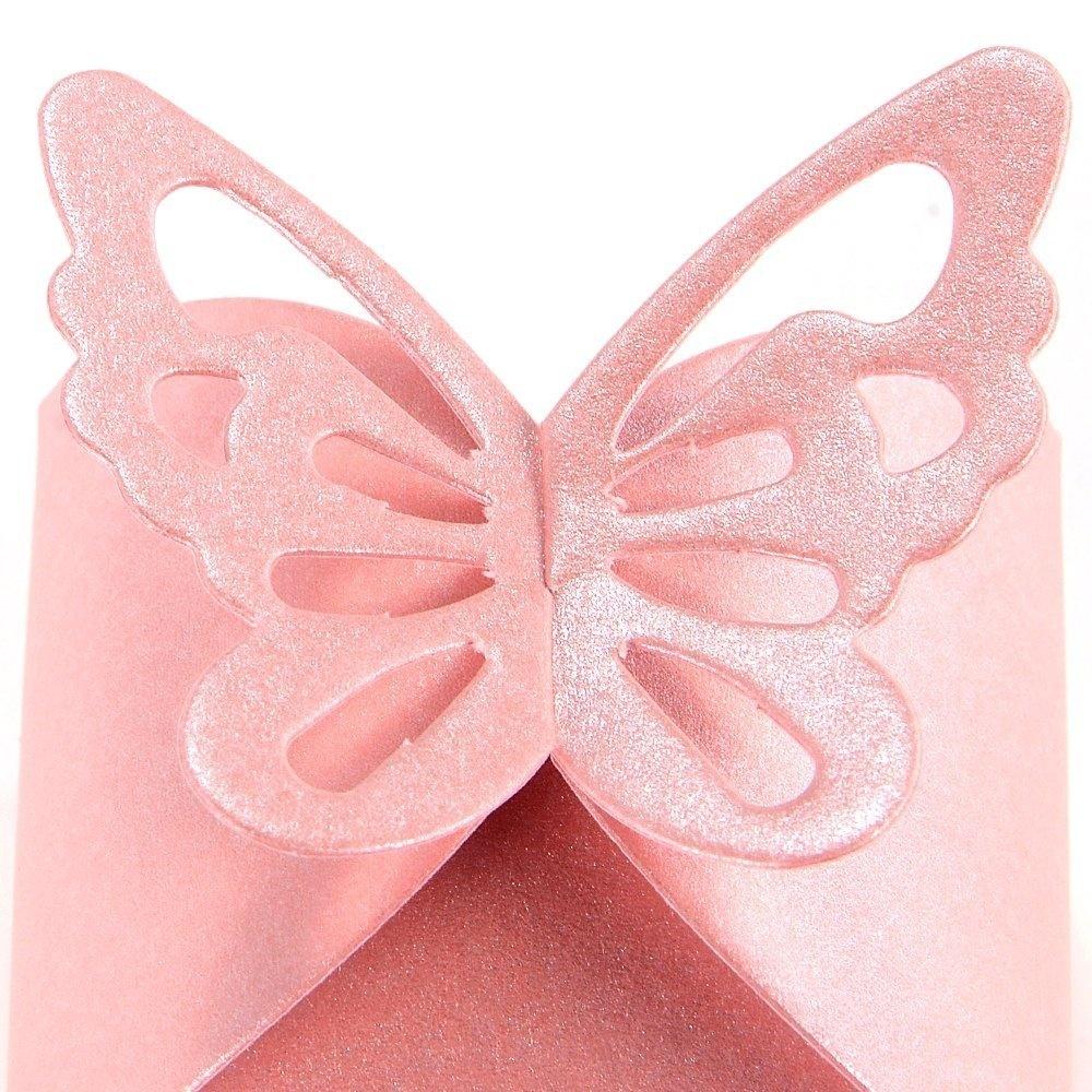50 sztuk Dekoracje ślubne Pudełko cukierków Wesele Baby Shower sprzyja Prezenty Pudełka cukierków