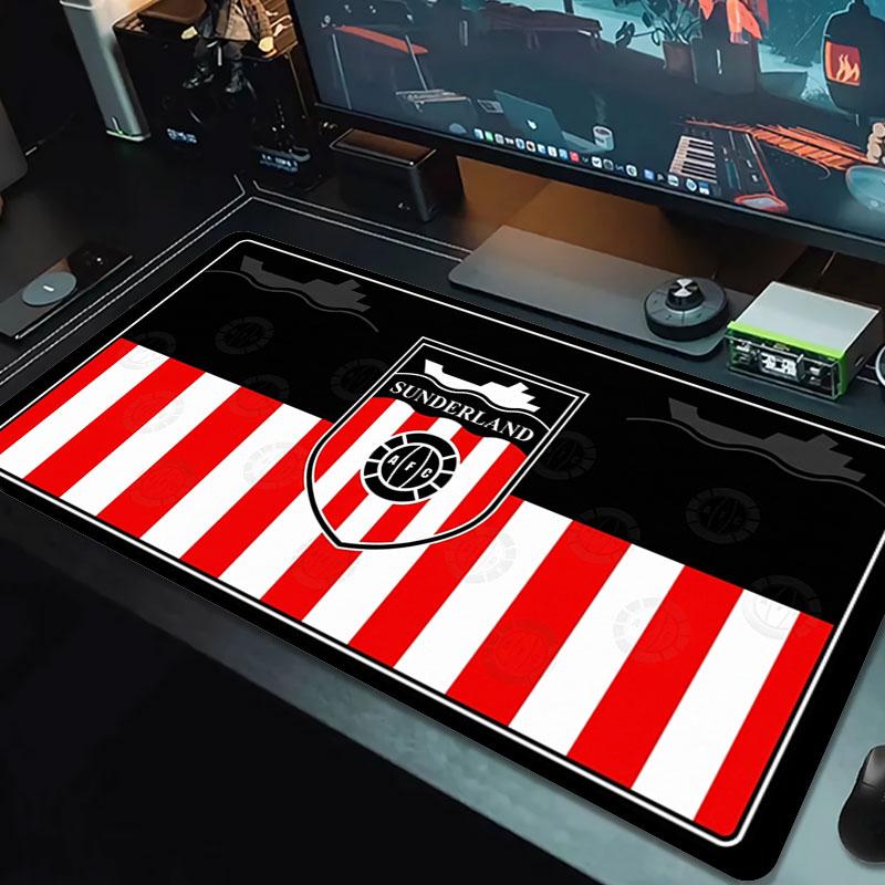 Sunderland Association Football Club Logo Large Size Mouse Pad Large Gaming Table Cushion Non-slip Laptop Tablet Big Mousepad XXL Mat Mini PC Playmat 