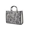 Daks Navy Flower Embroidery Jacquard Large Tote Bag Dcba5f655n2