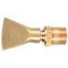 Brass Narrow Fan Jet Water Fountain Nozzle Spray Head Adjustable Pond Sprinkler(G1 2 Female Thread G3 4 Male Thread )
