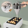 Dispensador de Funil de Aço Inoxidável 1200/600ml com Suporte Fabricante de Massa para Cupcake Panqueca Bolinho de Polvo Ferramentas para Assar Cozinha Doméstica