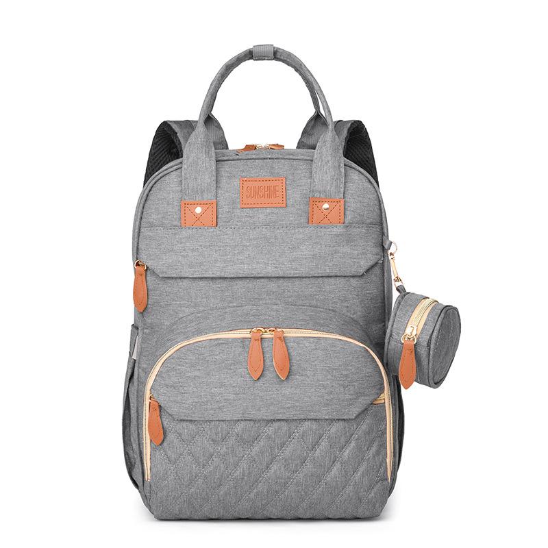 Backpack, Multi-functional Mommy Bag, High-end Mother and Baby Bed Bag, Travel Large-capacity Insulated Backpack