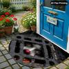 Durable Halloween Clown Doormat: Dirt & Wear-Resistant, Easy-Clean Entryway Floor Mat.