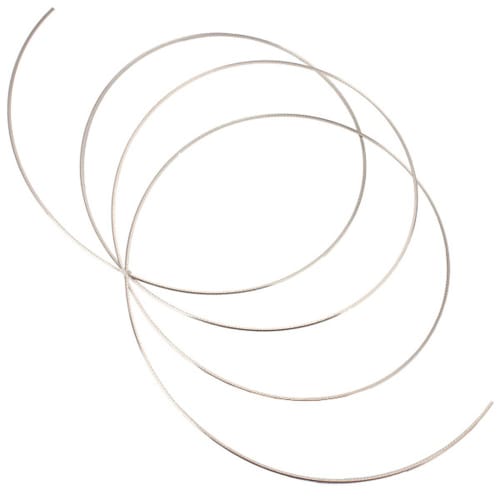 Yibuy Fret Wire for Electric Guitar, Cupronickel, 2.4mm Wide, Chrome Color