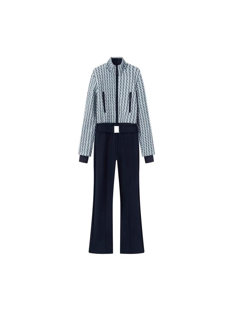 2025 Spring Collection: Women's European & American Style Waterproof Ski Jumpsuit - Warm and Fashionable