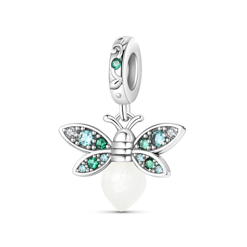 New In copperplated Mysterious Luminous Elk Pendant Compatible With Panora BraceletsBangle Do It Yourself Bead Charms Ideal For Women Birthday Fine