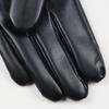 Winter Touch Screen Leather Gloves Men's Fleece Thickened