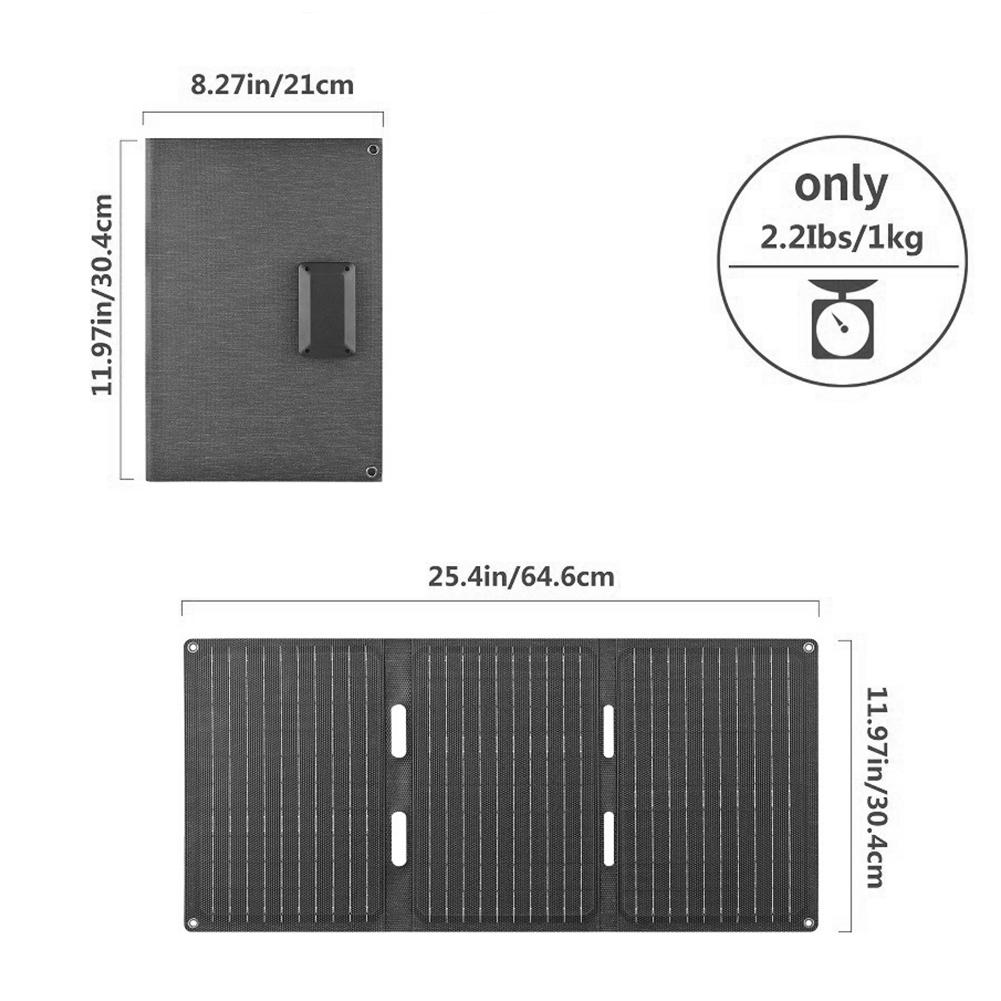 Outdoor Foldable Solar Panel 45W 5V 9V 12V Solar Phone Charger Waterproof Portable Solar Battery Solar Power Bank for Travel