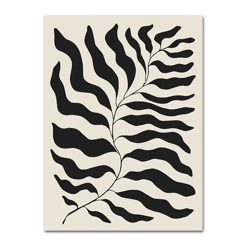 Bohemian Abstract Wall Art Poster Black Canvas Painting Living Room Interior Painting Room Decoration Nordic Home Style Picture