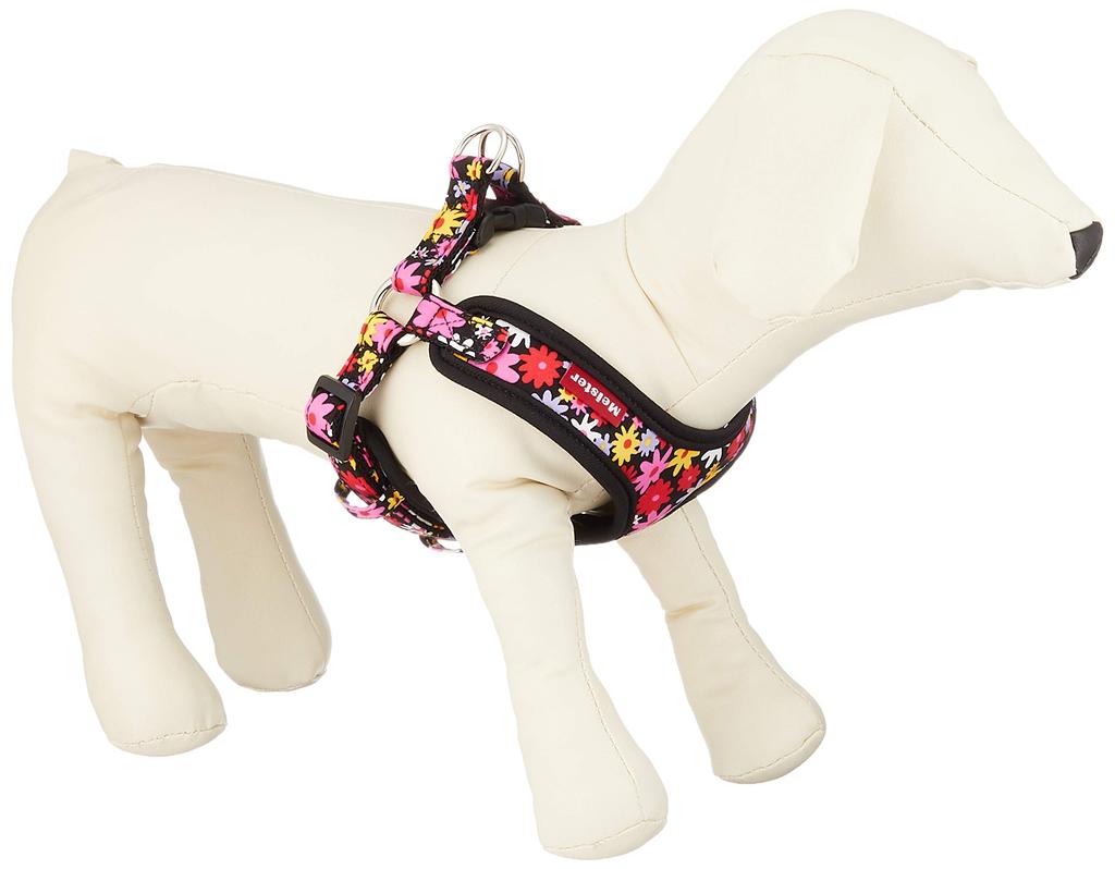 Meister Softy Harness Flower Black Size S