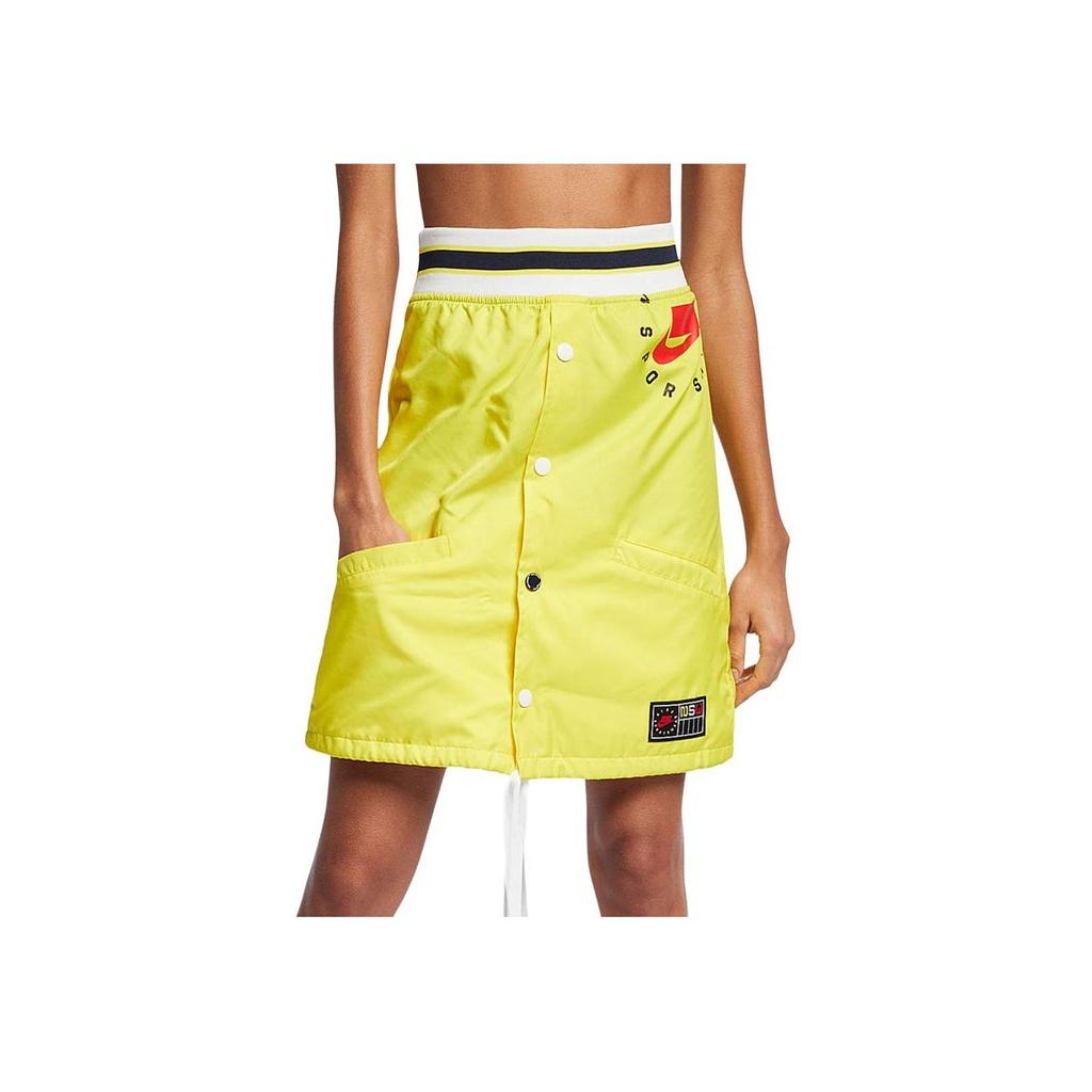 Nike Breathable Casual Button Skirt Women Skirts Yellow AR2945-731