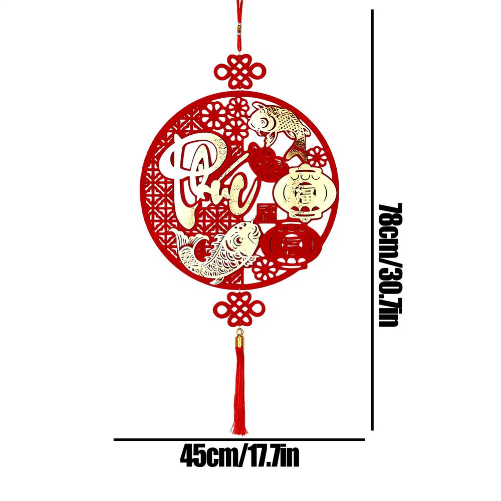2026 Lunar New Year Decorations Non-woven Fleece Felt Vietnamese Spring Festival New Year Good Luck Pendant for Home Office Car