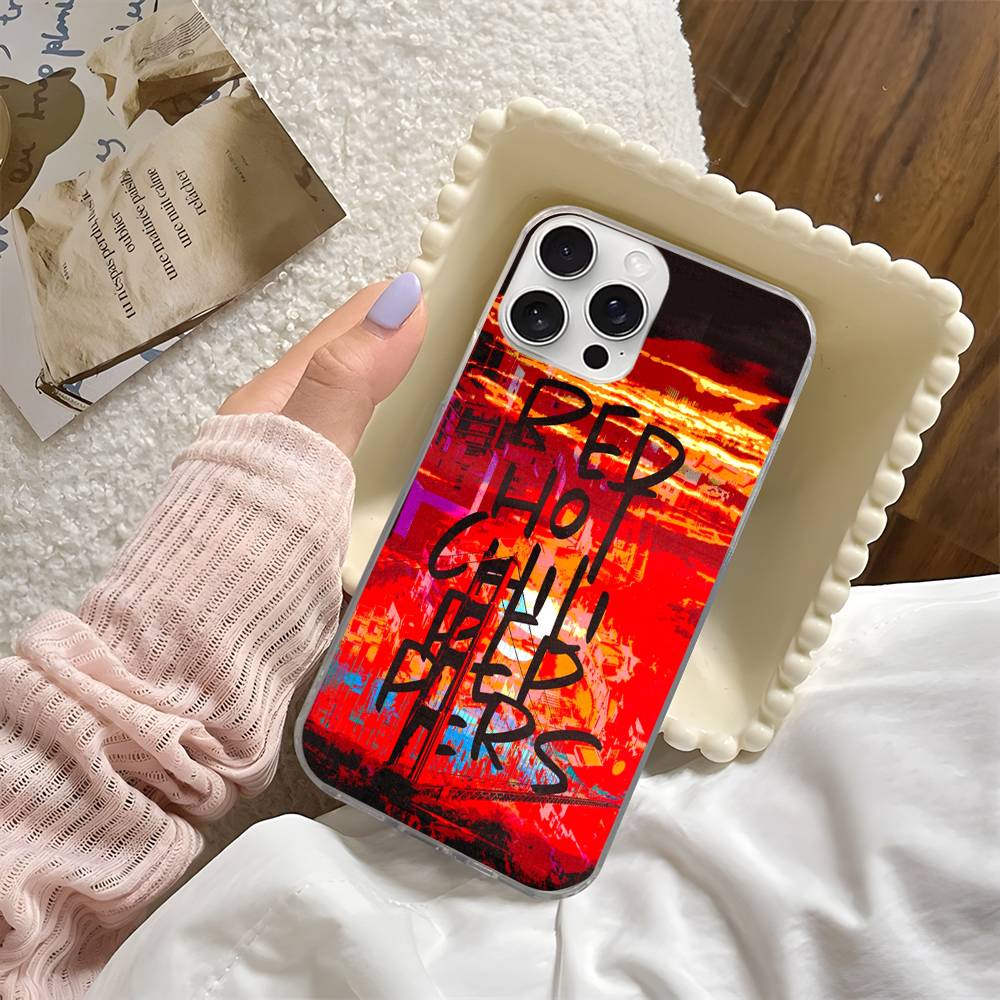 

Red Hot Chili P-Peppers Band Phone Case For iPhone 17 16 15 14 13 12 11 Plus Pro Max Satin Colorful Glossy Surface iPhone 16