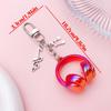 3D Acrylic Headphone Keychain - Cute & Stylish Backpack Charm, Perfect Gift for Friends