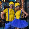 Halloween Costume For Adult Women Goggles Glasses Beanie Hatsglovestutu Skirtsuspenders Accessories Cosplay Party Set