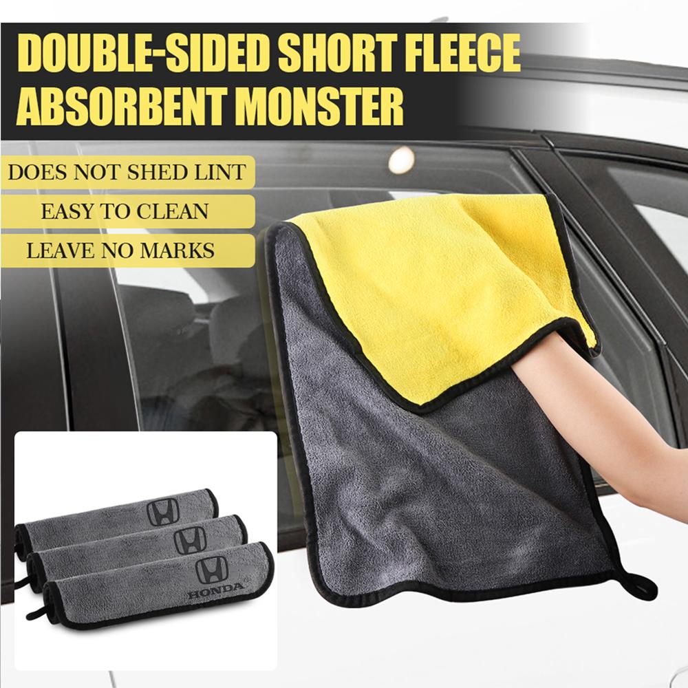 Microfiber Car Wash Towels Car Drying Cloth Towel Cleaning Tools Accessories For Honda Civic Accord Fit Jazz Pilot Odyssey City TT5