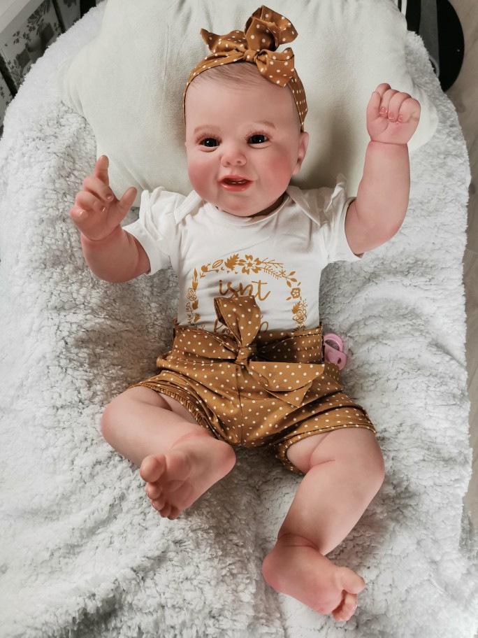 60cm Realistic Reborn Doll Kodi - Handmade with Exquisite Hand-Painted 3D Veins and Lifelike Skin 60 cm