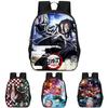 Trendy Demon Slayer Book Bag With Durable Oxford Fabric And Large Storage