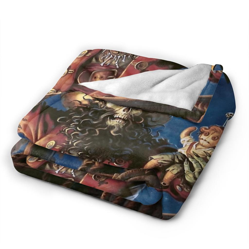 The Secret of Monkey Island 2 Throw Blanket for Couch 80s Retro Games Fuzzy Soft Plush Blanket Multiple Sizes Bedspread