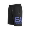 Emporio Armani EA7 SS24 Logo Print Loose Bermuda Casual Shorts Men shorts Black 3DPS76-PJSHZ-1200
