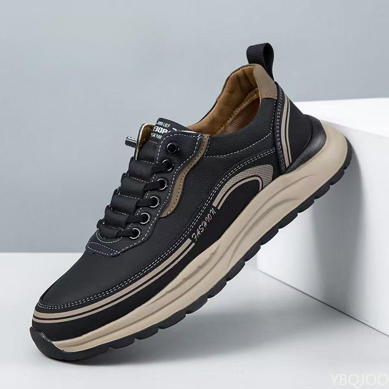 Luxury fashion Men's Sneakers Versatile non slip trendy shoes Outdoor wear-resistant hiking shoes Middle elderly walking shoe