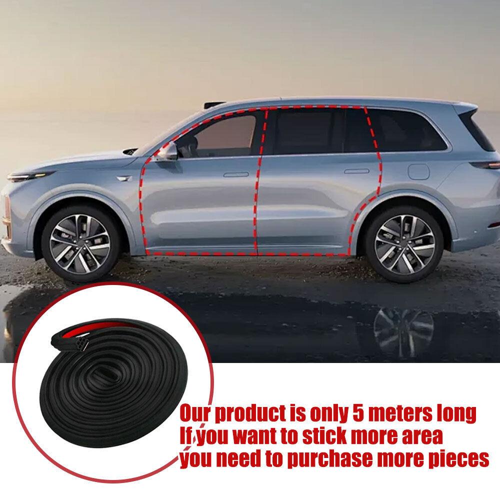 5M Car Door Rubber Seal Strip 3-Layer Hood Trunk Trim Edge Moulding Weatherstrip