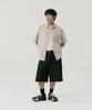 GNOK Cotton Oversized Short Sleeve Shirt [Beige]