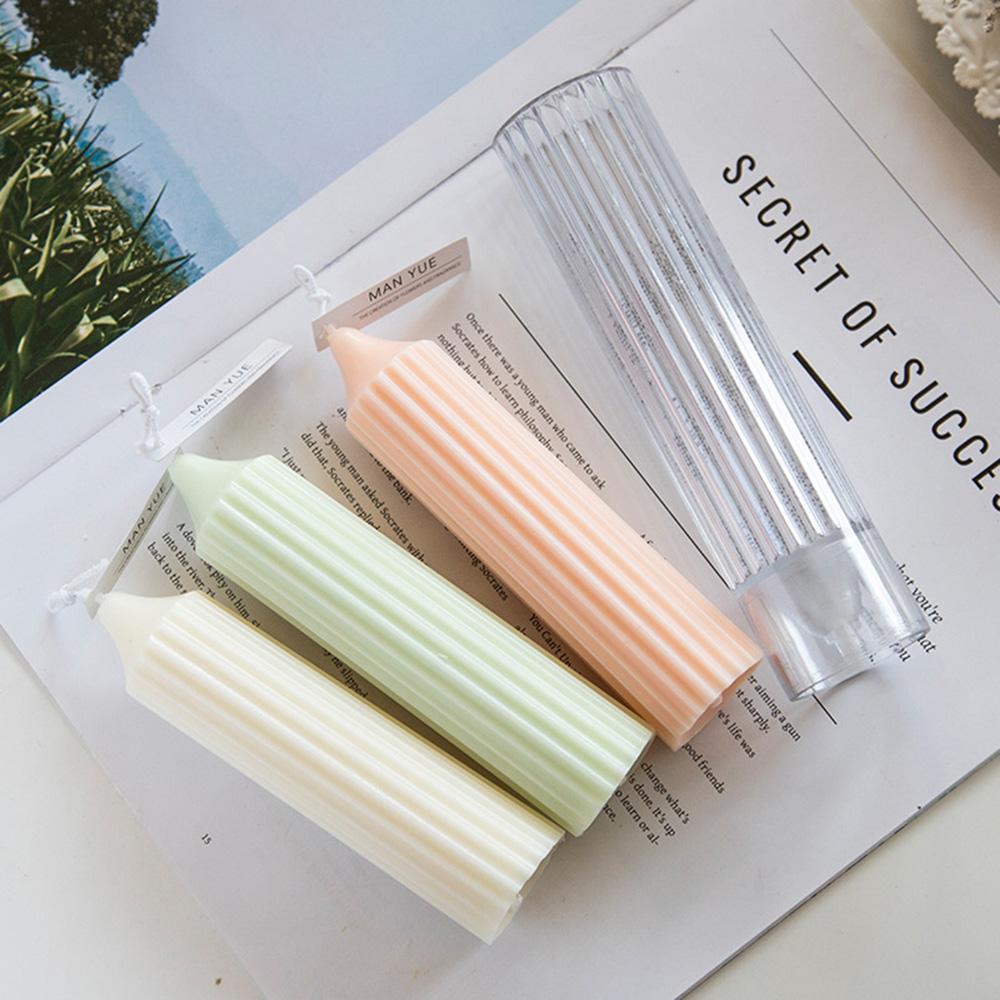 DIY Pillar Cylinder Rib Church Party Candle Mold Wedding Supplies Candle Making Supplies Clay Tool