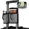 Luggage Cup Holder Travel Essentials Cup Holder Hands-Free Drink Holder with 2 Coffee Mugs Suitcase Drink Bag Travel Luggage Acc