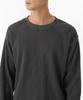 Musinsa Standard Waffle Relaxed Crew Neck Long Sleeve T-Shirt [Dark Gray]