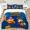 3-teiliges Garfield's Halloween Adventure Muster Bettwäsche-Set (1 Kissenbezug + 2 Kissenbezüge, ohne Füllung), Dieses bedruckte Bettwäsche-Set ist weich