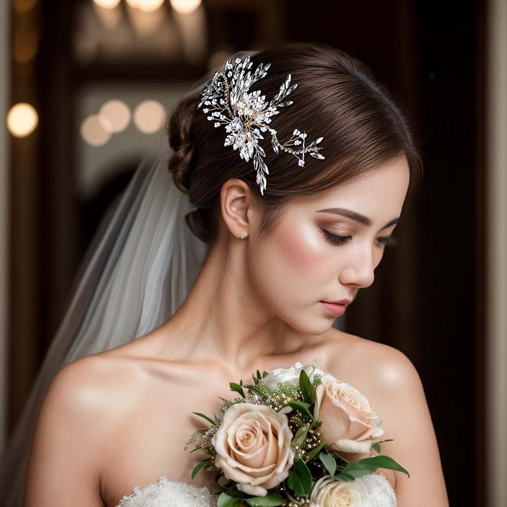 Elegant Rhinestone Hair Clip Vintage Shiny Waist Accessories Birthday Head Jewelry