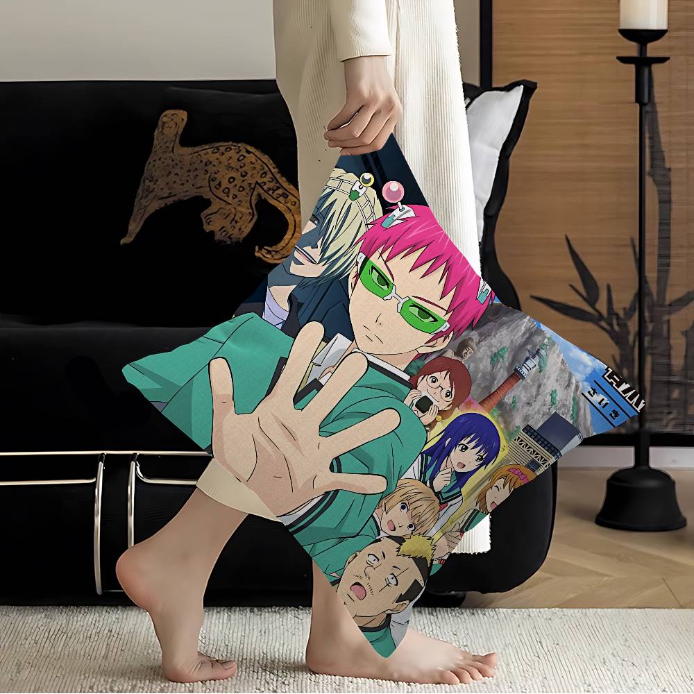 Saiki K Japanese Anime Office Cushion Pillowcase Car Cushion CoverXCM Lumbar Pillowcase Sofa Pillowcover
