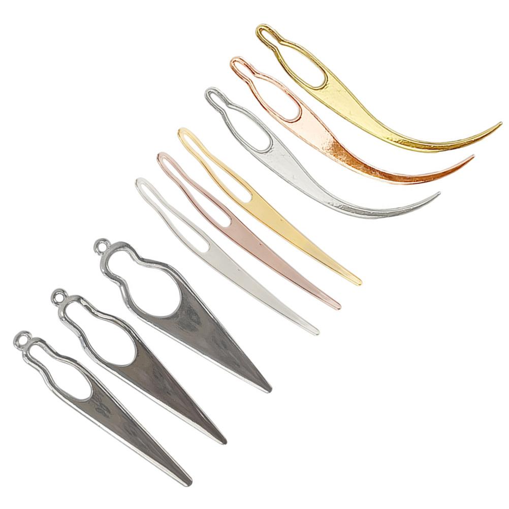 9 Pcs Dreadlocks Hair Piercing Pins Crochet Needle for Hooks Tools Dreads Small Interlocking Needles Fasten