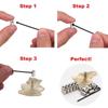 60pcs Brooch Caps and Wrench Locking Pin Back Locking Pin Locking Buckle Locking Pin Back Protector(9mmx5.5mm Silver)